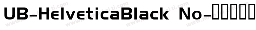 UB-HelveticaBlack No字体转换